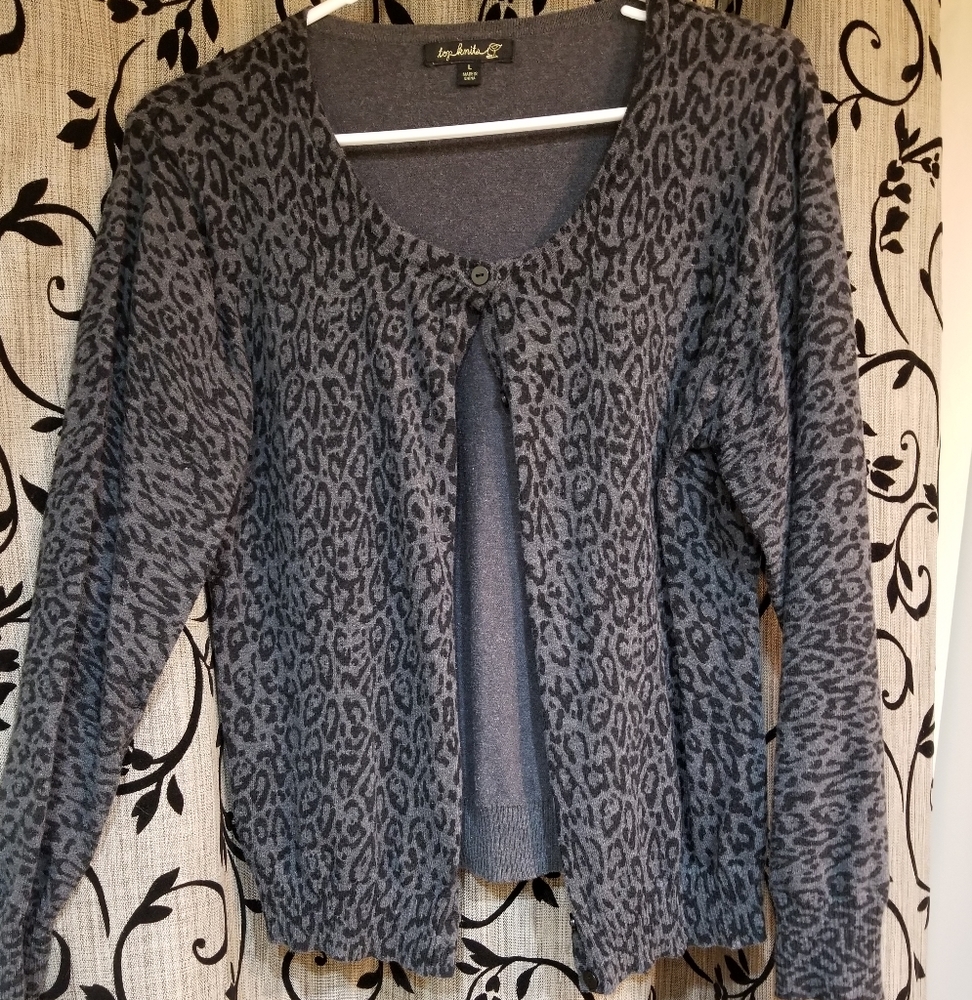 Leopard print cardigan